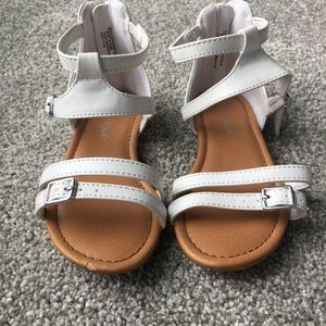 White Spring Summer Sandals